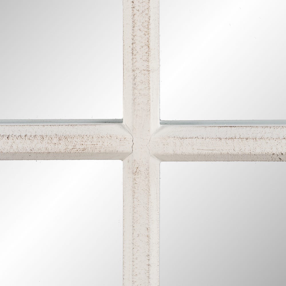 Espejo Ventana Blanco Envejecido 80 X 4 X 140 Cm - Imagen 4