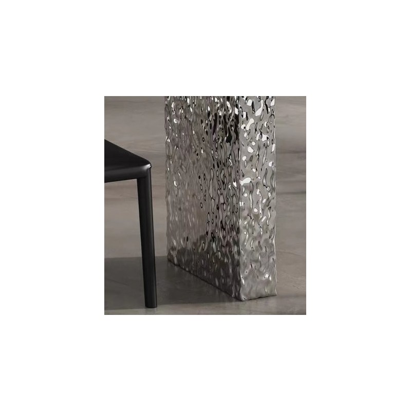 Mesa VENETO, acero inoxidable, acrÃlico, tapa de cerámica, 160 x 90 cms - Imagen 4